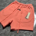 Essentials Men's Orange and Pink Shorts - Image 2