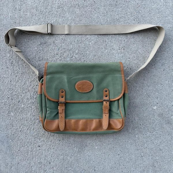 Vintage Canvas Leather Messenger Satchel Bag