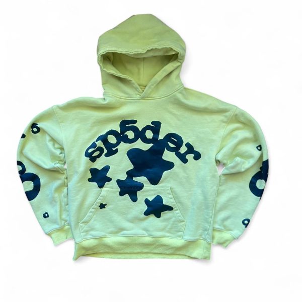 Men's Green and Yellow Hoodie