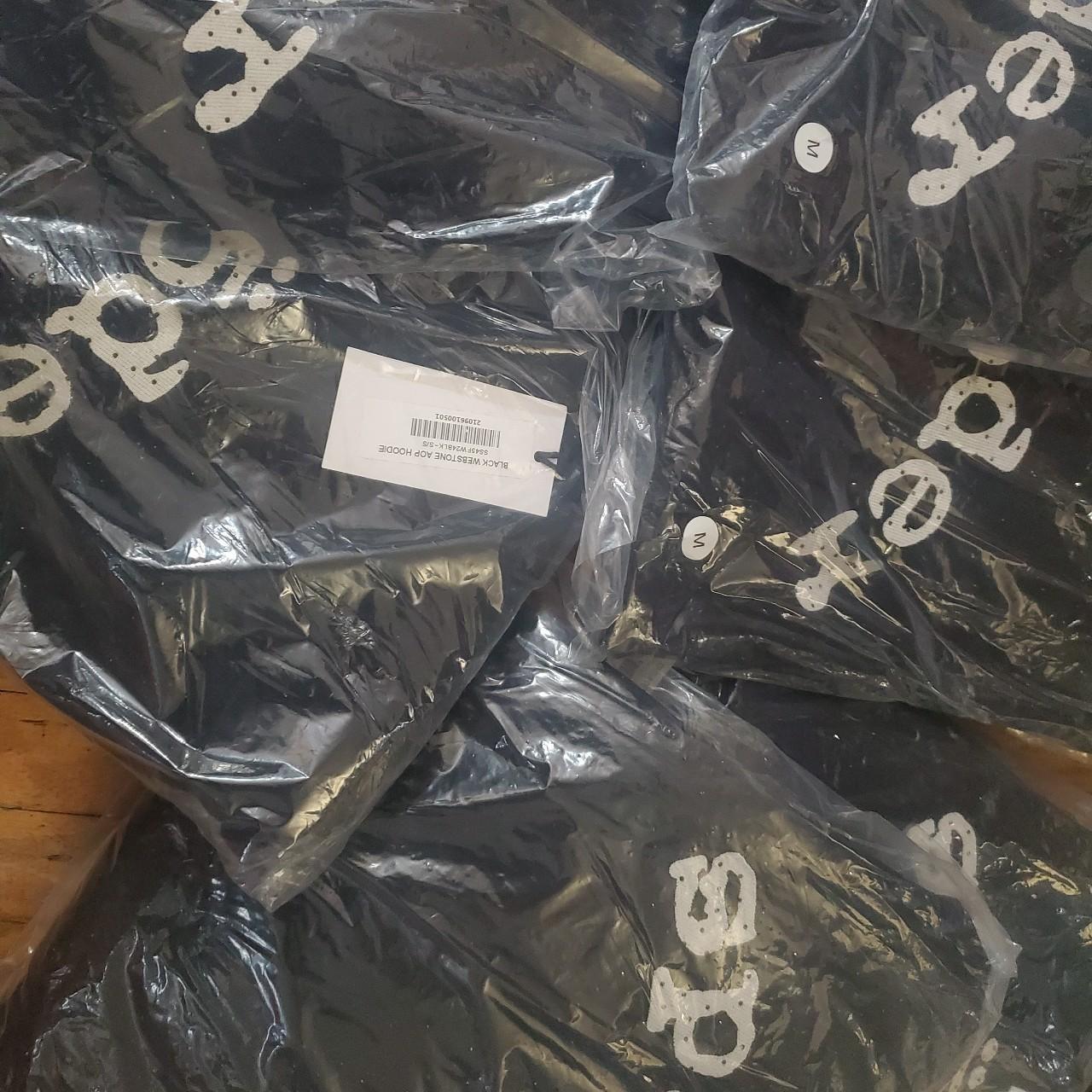 P0 Spider Worldwide Men's Black and Navy Hoodie - Image 1