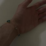 Green rhinestone bracelet - Image 3