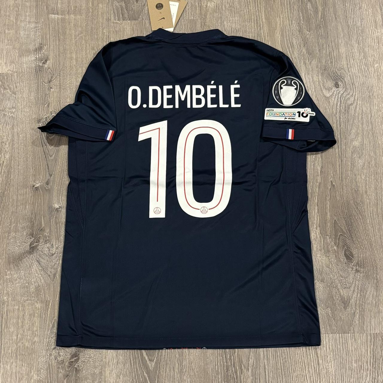 P0 Nike Men's Navy and Blue Shirt - Image 1