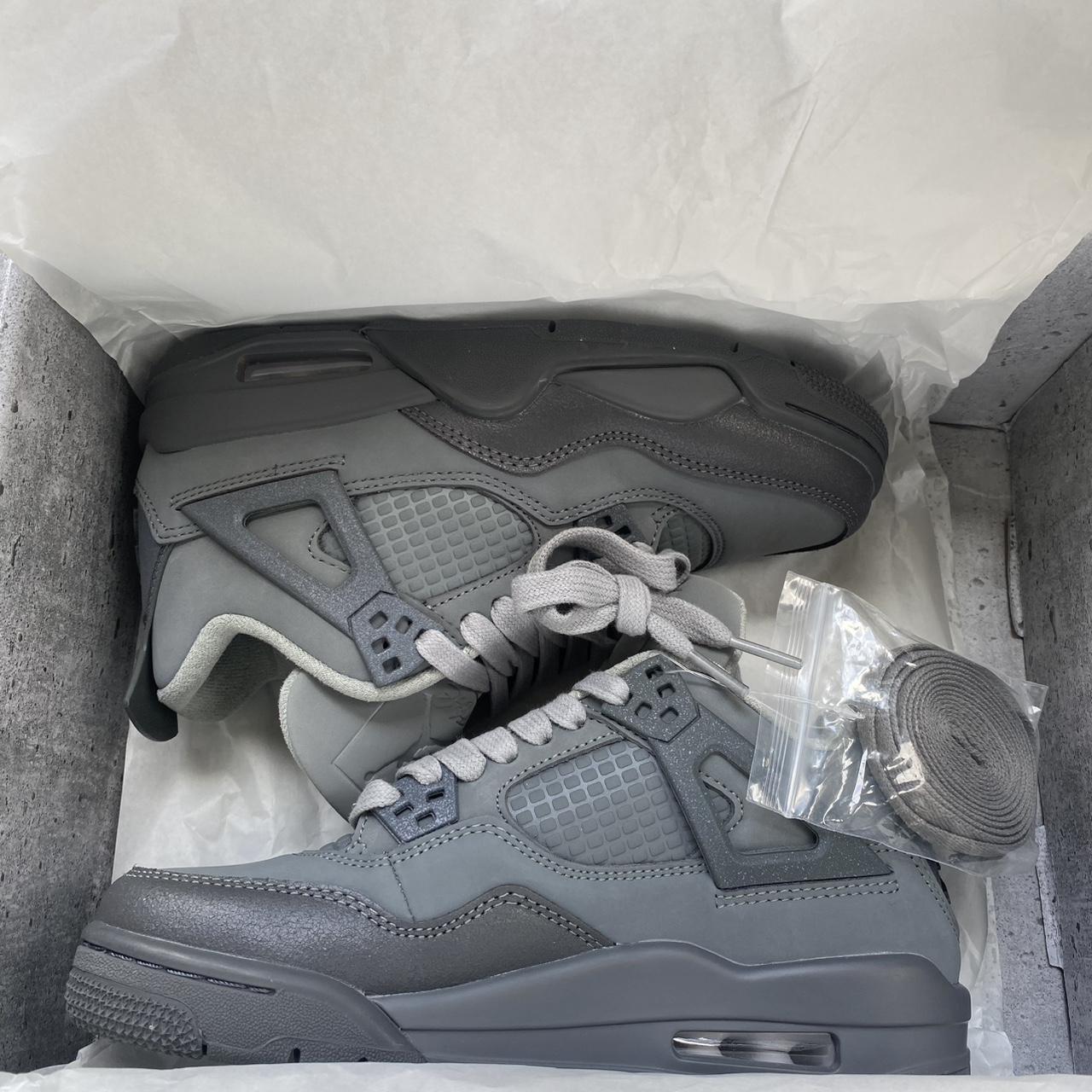 P0 (1) Jordan Women's Silver and Grey Trainers - Image 1