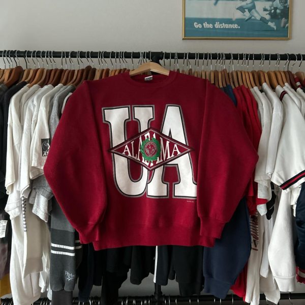 Russell Athletic Men's Red and White Sweatshirt