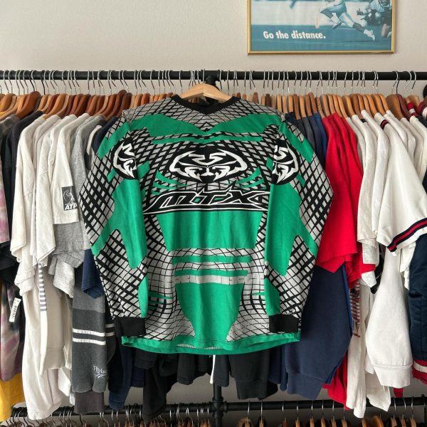 American Vintage Men's Green and Black Top
