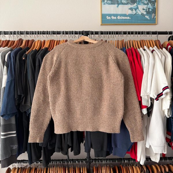 American Vintage Men's Brown and Tan Jumper