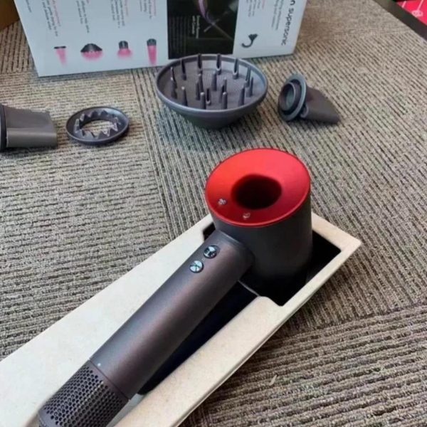 Dyson Red and Grey Hair-products