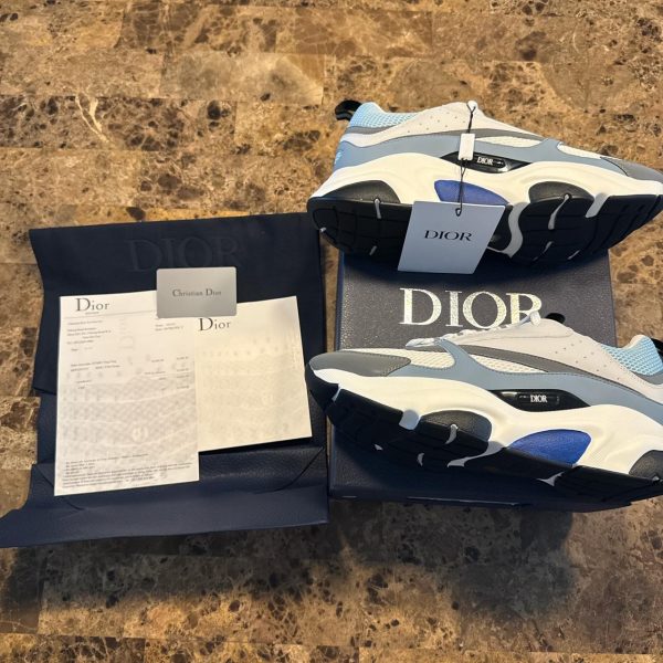 Christian Dior Men's White and Black Trainers