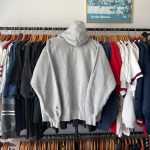 Champion Men's Grey and Blue Hoodie - Image 4