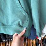 Russell Athletic Men's Green and Cream Hoodie - Image 5