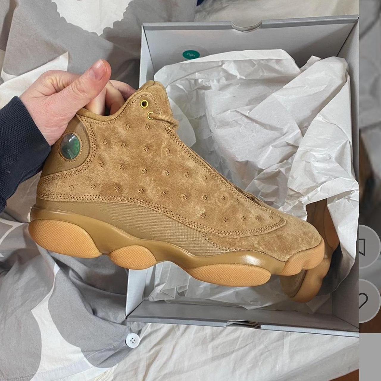 P0 Jordan Men's Tan and Brown Trainers - Image 1