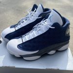 Jordan Men's Navy and Blue Trainers - Image 6