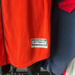 Majestic Athletic Men's Red and Orange Top - Image 6
