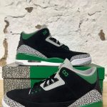 Jordan Men's Black and Green Trainers