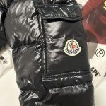 Moncler Men's Black and Navy Coat - Image 4