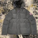 Canada Goose Men's Grey and Black Coat