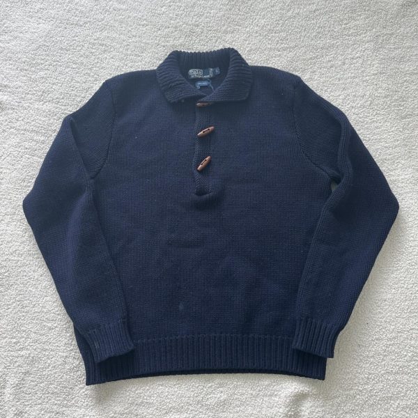 Polo Ralph Lauren Men's Navy and Blue Jumper