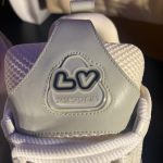 Louis Vuitton Men's White and Cream Trainers - Image 4