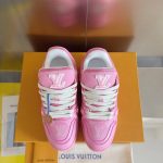 Louis Vuitton Women's Pink Trainers - Image 2