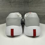 Prada Men's Grey and White Trainers - Image 6