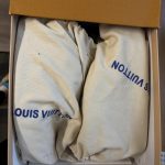 Louis Vuitton Men's Blue and Navy Trainers - Image 4