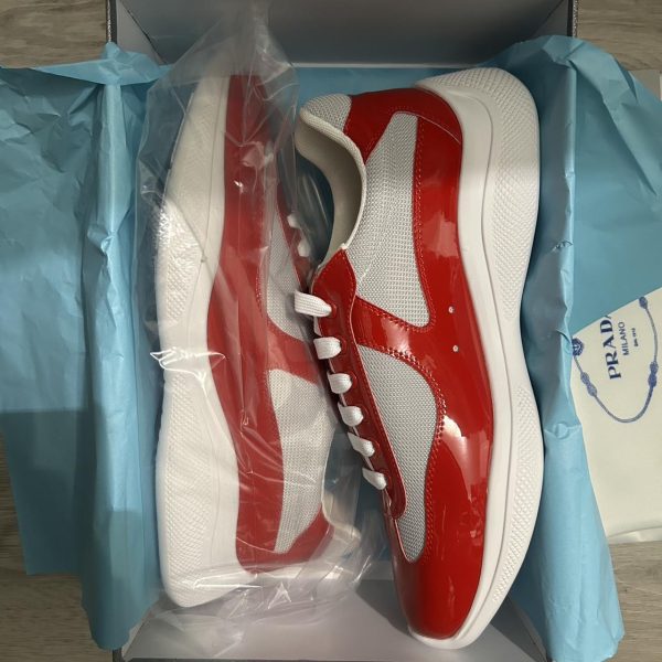 Prada Men's Red Trainers