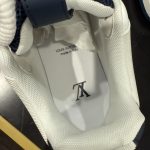 Louis Vuitton Men's Navy and Blue Trainers - Image 7