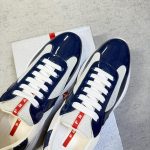 Prada Men's Navy Trainers - Image 5
