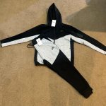 Nike Men's Black and Navy Hoodie - Image 2