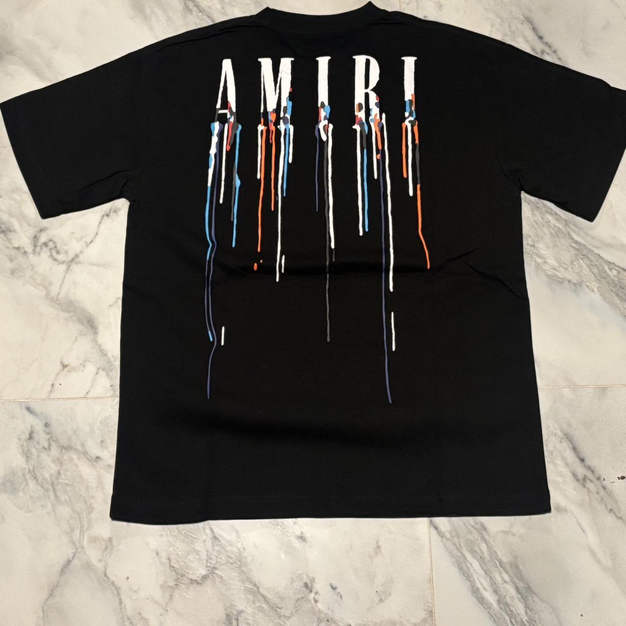 P0 Amiri Men's Black T-shirt - Image 1