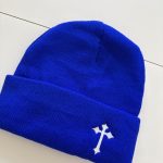 Men's Blue and White Hat - Image 5