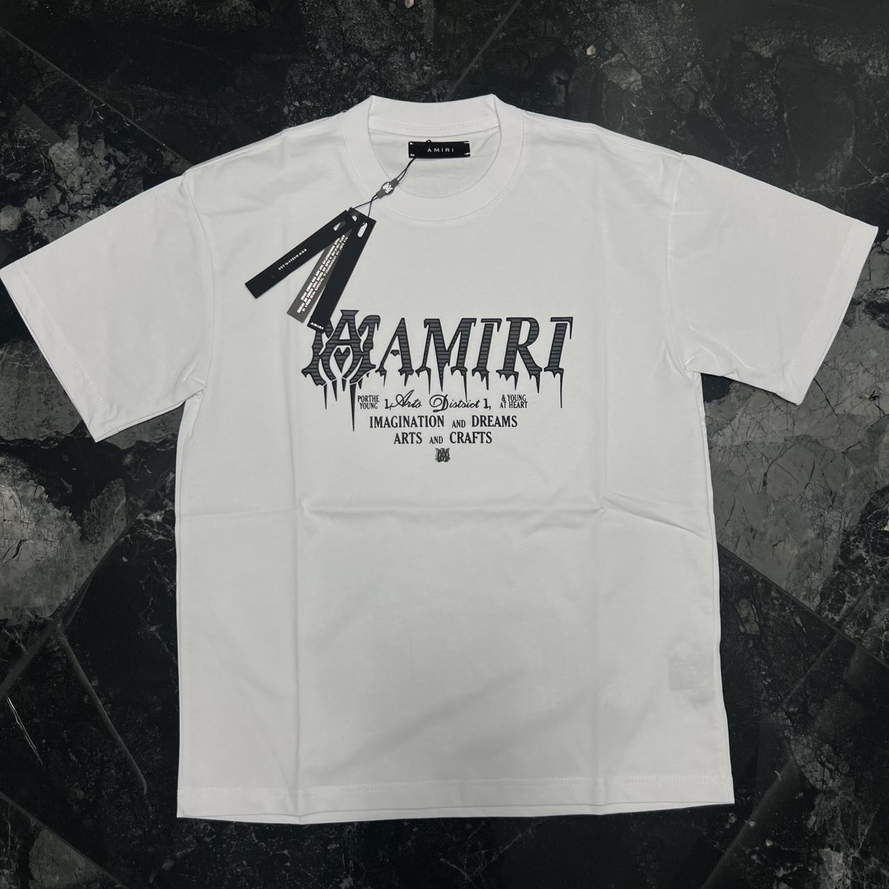 P0 Amiri Men's Black T-shirt - Image 1