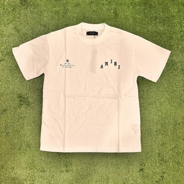 Amiri Men's White and Cream T-shirt