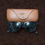Ray-Ban Men's Black and Brown Sunglasses