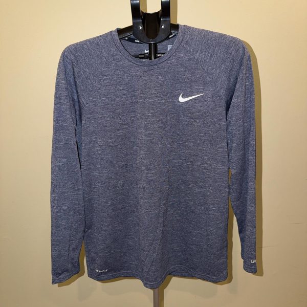 Nike Men's Blue and Grey Shirt