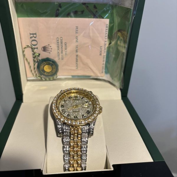 Men's Gold and Silver Watch