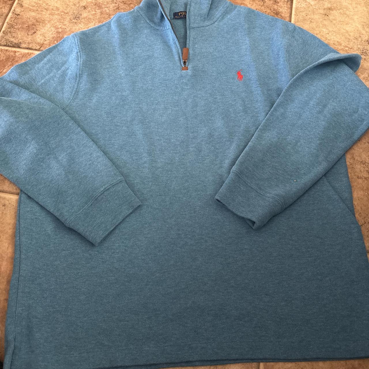 P0 Polo Ralph Lauren Men's Blue Sweatshirt - Image 1